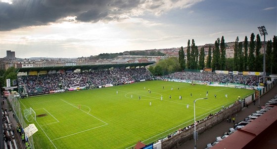 Vrovický olíek, milovaný stadion fotbalist Bohemians 1905 a jejich fanouk.