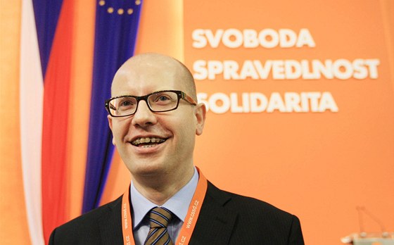 Bohuslav Sobotka pi sjezdu SSD v Brn. (18. bezna 2011)