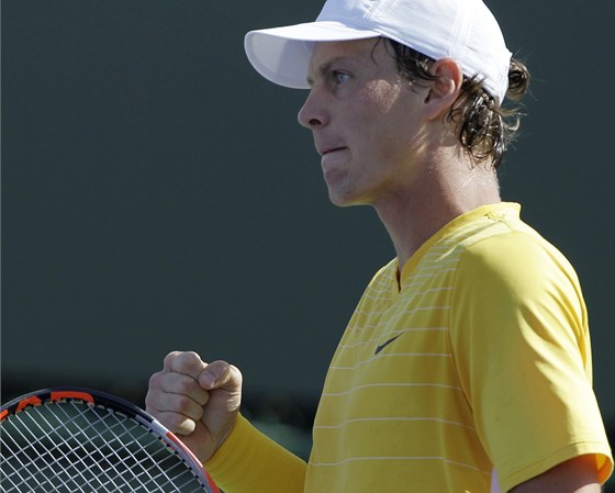 Tomá Berdych na turnaji v Indian Wells