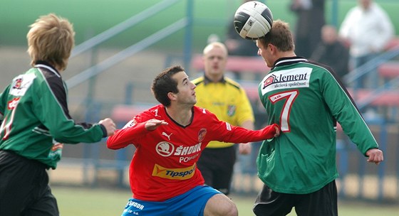 Z jednoho ze zápas FC Chomutov. 