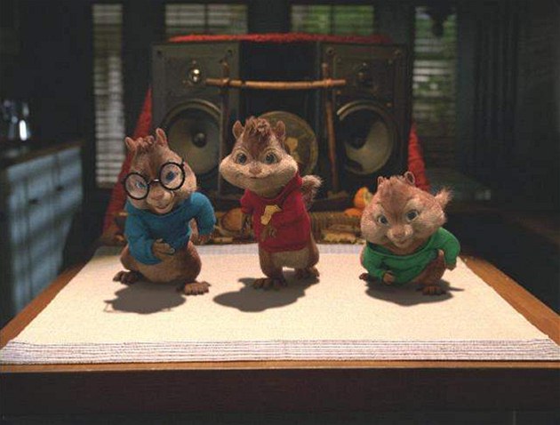 Z filmu Alvin a Chipmunkové