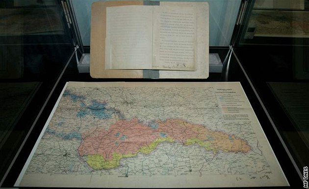 Originál mnichovské dohody vystavený v Národním muzeu