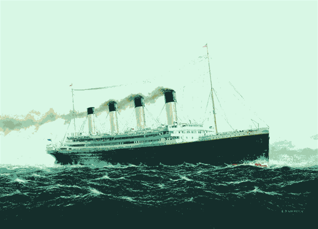 Titanik se potopil v severním Atlantiku po nárazu do ledovce 14. dubna 1912.