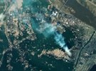 Satelitní zábry Japonska ped a po tsunami