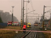 Nehoda, pi kter v Prostjov vlak srazil na pejezdu se svtelnou vstrahou auto. idi po pevozu do nemocnice zemel.