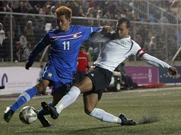 Palestinci sehrli s Thajskem kvalifikan zpas o postup na olympidu - byl to pro n prvn mezinrodn zpas na domc pd (9. bezna 2011)