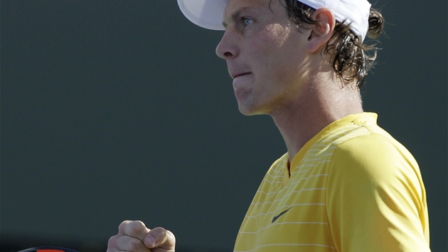 Tomá Berdych na turnaji v Indian Wells