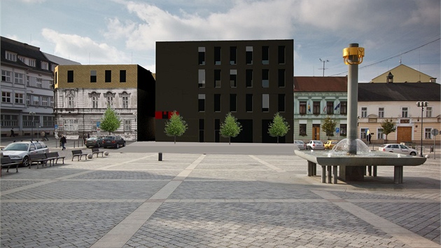 Návrh nové budovy perovské radnice od Jany Böserlové.