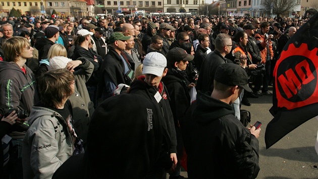 Mítink Dělnické strany sociální spravedlnosti v Novém Bydžově(12.3. 2011)