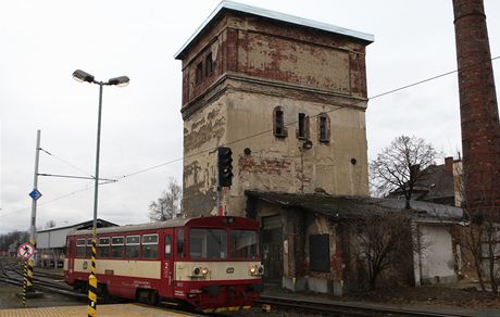 Vodárenská v v areálu nádraí Opava-východ.