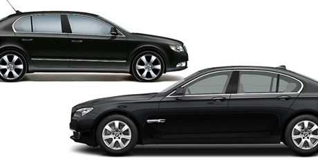 koda Superb a BMW 7