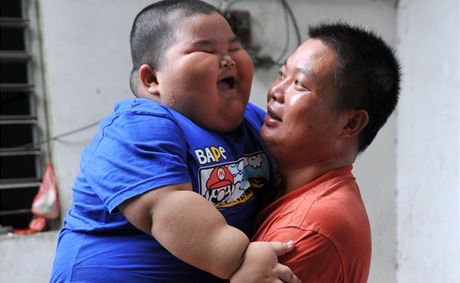 Lu Hao se svým otcem