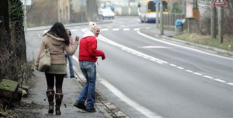 Stráníci v Chebu chtjí prostitutkám jejich emeslo co nejvíc znepíjemnit. Ilustraní snímek