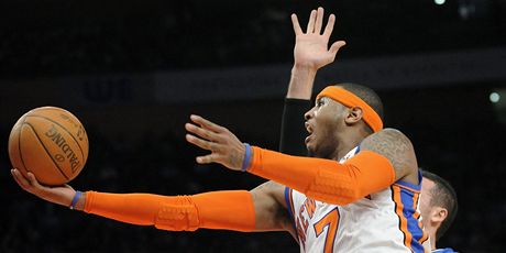 Carmelo Anthony z New Yorku Knicks v utkání proti Orlandu. 