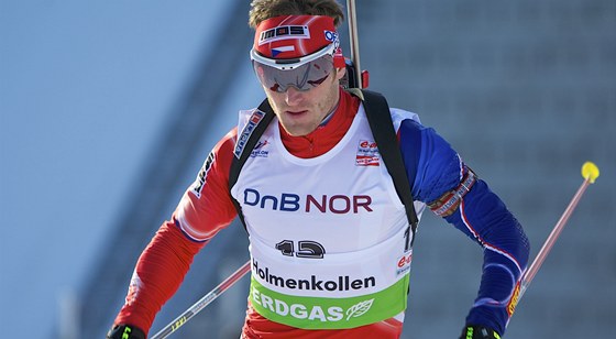 Michal Šlesingr při závěrečném podniku sezony na norském Holmenkollenu