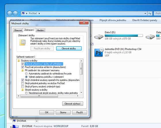 Tipy pro Windows 7 poradí, jak znovu otevřít složku po restartu PC -  iDNES.cz