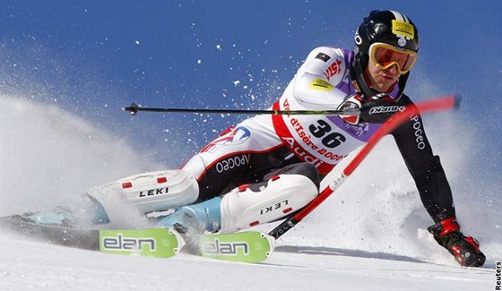 Krytof Krýzl na slalomové trati - ilustraní foto.