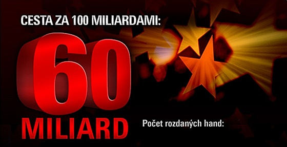 Blíí se 60 miliard rozdaných her na PokerStars!