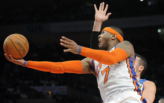 Carmelo Anthony z New Yorku Knicks v utkání proti Orlandu. 