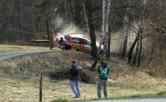 Havárie bhem Valaské Rally 2010.