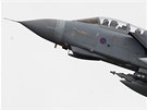 Britský stroj Tornado startuje k misi nad Libyí (21. bezna 2011)