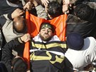Poheb palestinského radikála zabitého pi izraelském náletu na pásmo Gazy (23. bezna 2011)