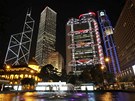 Rozsvícený Hong Kong