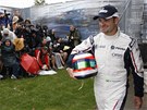 Rubens Barrichello ped kvalifikací Velké ceny Austrálie.
