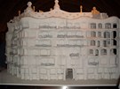 Expozice dl Antonia Gaudího. Model domu Casa Milá.