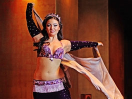 Břišní tanečnice Shereen, vlastním jménem Kateřina Šafrová