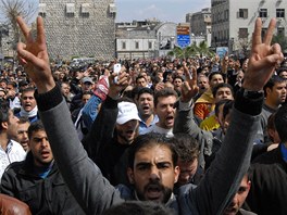 Protivldn protesty v Damaku (25. bezna 2011)