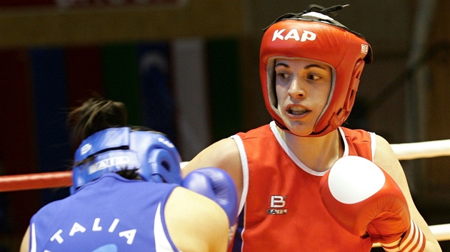 Česká boxerka Martina Schmoranzová během Velké ceny Ústí.