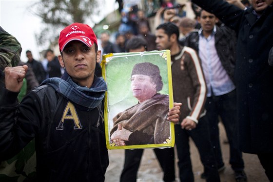 Demonstrace na podporu Kaddáfího (31. bezna 2011)