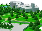 Studenti brněnského VUT navrhli několik variant budoucího využití zámku v Brtnici (návrh Radima Mazálka).