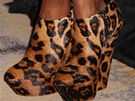 Extravagantní boty: z celé série nejumírnnjí, zvíecí model Kelly Rowlandové
