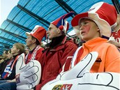 NEPOVZBUZOVALI. Stadion v eskch Budjovicch byl sice vyprodan, fandov ale moc nefandili.