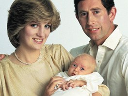 Princezna Diana a princ Charles se svým prvorozeným synem Williamem (27....