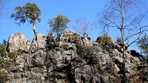 Vrcholové skalisko ertovy skály