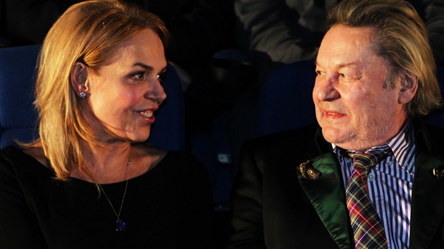 Helmut Berger s Dagmar Havlovou na festivalu Febiofest