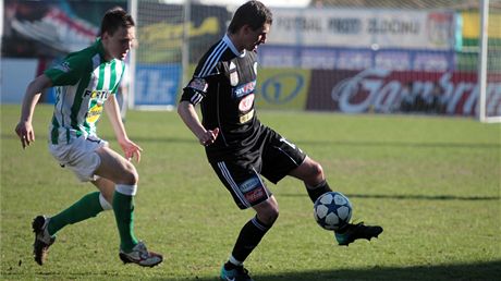 Momentka z utkání Píbram - Jablonec. 