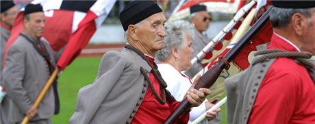 Koncem kvtna se do Roudnice nad Labem sjede na est tisíc len Sokola. (Ilustraní snímek)