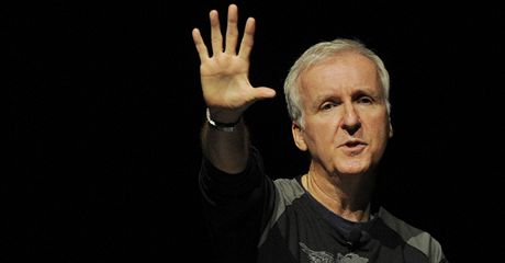 James Cameron na setkn v rmci CinemaCon v Las Vegas