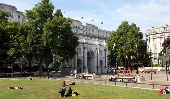 Poblí Marble Arch, oblouku z kararskéko mramoru nacházejícího se poblí Speakers' Corner v londýnském Hyde Parku, vyroste bhem olympiády v roce 2012 kluzit.