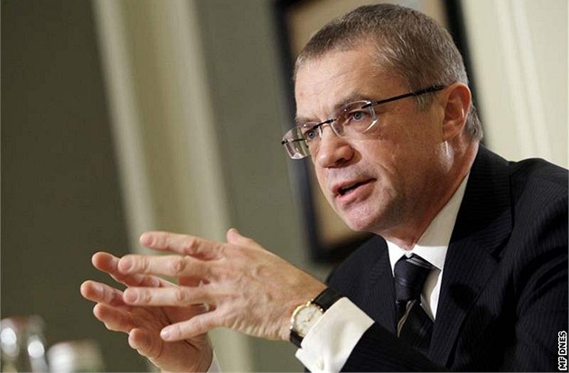 Výkonný �editel spole�nosti Gazprom Export Alexandr Medved�v 3. ledna v Praze na briefingu o ruských dodávkách plynu na Ukrajinu a do Evropy.  