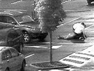 Tragická nehoda na parkoviti u supermarketu v Uherském Hraditi