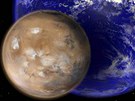 Na Mars velikosti Msíce musí fanouci rudé planety zapomenout. Ilustraní foto