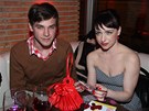 Tatiana Vilhelmová a Vojtch Dyk se spolu ukázali i na Film párty v klubu Mazaný králíek