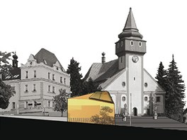 Návrh nového náměstí ve Světlé nad Sázavou.