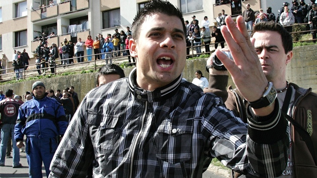 Romov proti dlnick stran v Krupce (9. ledna 2011)