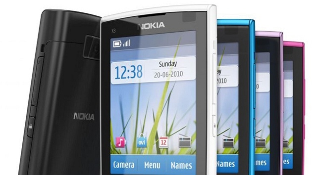 Nokia X3 - jeden z nejmenších a nejlehčích telefonů